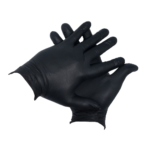 70131010 - 100 Stück Nitril Einweghandschuhe, schwarz, Größe: XL