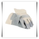 1 Paar Profi Volllederhandschuhe, grau-beige, Unisex