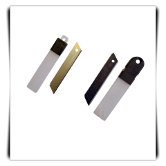 10 Stück Premium Ersatzklingen für Cuttermesser, silber